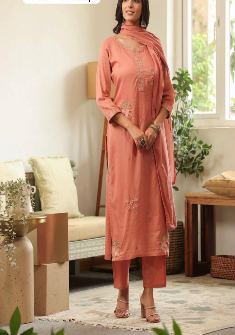 Dusty Grace Cotton Suit Set Main image