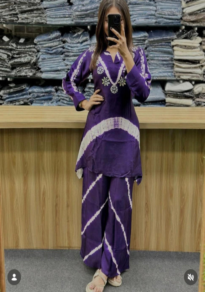 Royal Violet Co-ord Set Main image