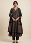 Black charm cotton suit set