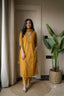 Mustard Zari Suit Set